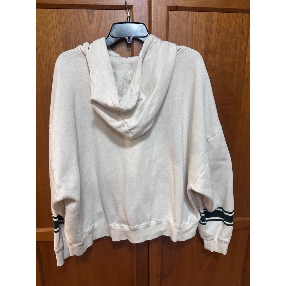 Victoria's Secret PINK ivory/ white Shell Campus Zip Up Hoodie, long sleeve, XXL - Picture 6 of 9